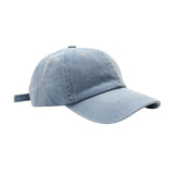 Maxbell Maxbell Denim Baseball Cap Fashionable Retro Adjustable Summer Plain Cap Trucker Hat Light Blue