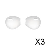 Maxbell 3x1 Pair Silicone Earbuds Eartips Caps Compatible for AirPods  Gray