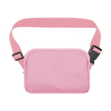 Maxbell Running Phone Pouch Crossbody Bag 19.5x14cm for Running Workout Nylon Fabric Pink