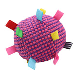 Maxbell Pet Toy Plush Ball Pet Supplies Soft Fuzzy Kitten Ball for Dog Birthday Gifts Rose red