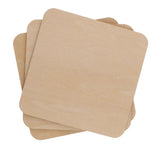 Maxbell Multiple Shape MDF Unfinished Wooden Pieces Blank Plaque Craft 8 Pieces