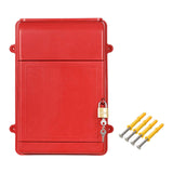 Maxbell Lockable Wall Hanging Mailbox Post Box Versatile Drop Box for Hotel Business Red