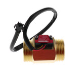 Maxbell 2 Pieces G1" Hall Effect Liquid Water Flow Sensor Switch Flow Meter
