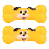 Maxbell Maxbell Simulated Dog Face Pet Dog Puppy Squeaky Bone Toy