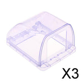 Maxbell 3xWall Switch Socket Waterproof Cover Splashproof Box for Big plug Blue