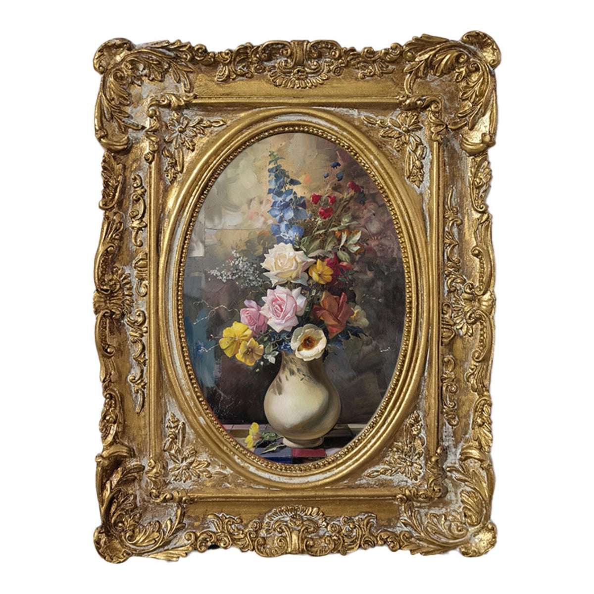 Maxbell Vintage Picture Frame Resin Photo Display Holder for Tabletop Hallway Office