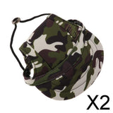 Maxbell 2xDog Baseball Hat Pet Kitten Canvas Sport Sunbonnet Hat Camouflage M