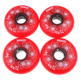 Maxbell 2x4 Pieces Inline Roller Hockey Fitness Skate Replacement Wheel 84A 72mm Red