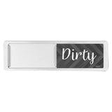 Maxbell Dishwasher Clean Dirty Sign Cute Cleaning Indicator for Kitchen Organization Silver