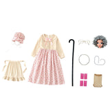 Maxbell Old Lady Costume for Kids Cute Halloween Costumes for Festival Themed Events 130cm