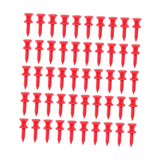 Maxbell 50 Pieces Golf Tees Exercise Durability Practicing for Adults Indoor Outdoor Red 30mm