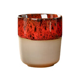 Maxbell Porcelain Tea Cup 150 ml Unique Espresso Mug for Milk Cappuccino Home Office Red