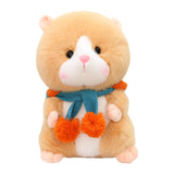 Cartoon Hamster Doll Soft Plush Hamster Stuffed Animal Toy for Children Kids Brown