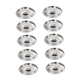 Maxbell 10Pcs Stainless Steel Lids Reusable for Measuring Pan Seasoning Pots Pans 14cm