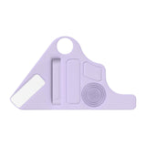Maxbell Silicone Makeup Pad Storage Makeup Brush Cleaning Mat for Art Supplies Brush Purple