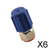 Maxbell 6xAC A/C Charging Low Side Port Adapter Retrofit R12 to R134a Quick Disconnect