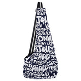 Maxbell Maxbell Pet Dog Puppy Sling Single-Shoulder Bag Carrier Holder Tote Blue Letter M