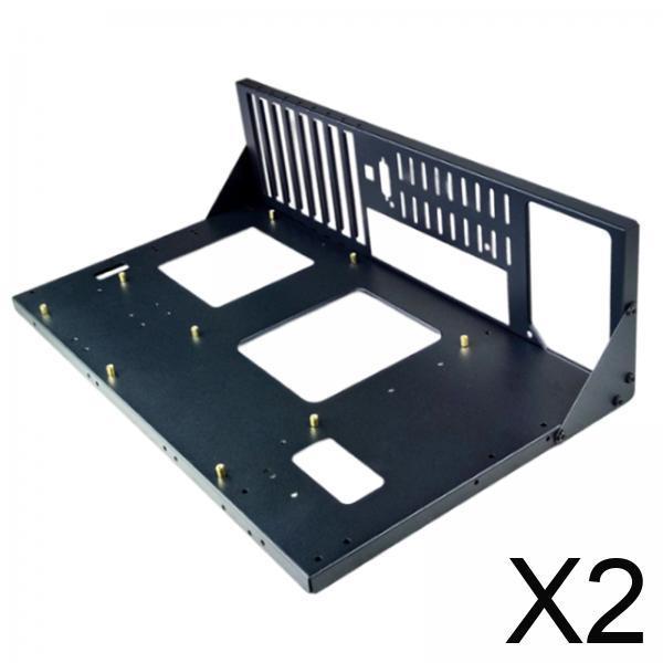 Maxbell 2xComputer Chassis Frame Spare Easy to Use Fitments Stable Open Air Case Frame