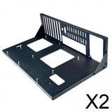 Maxbell 2xComputer Chassis Frame Spare Easy to Use Fitments Stable Open Air Case Frame