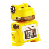 Dinosaur Piggy Bank Fingerprint Money Banking Toys for Boys Age 6~8 Children Yellow