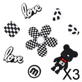 Maxbell 3xBeach Bag Charms Accessories 1.2cm Long DIY Handmade PVC Totes Charm Inserts
