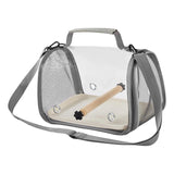 Maxbell Bird Carrier Bag Gifts for Cockatiel Accessories for Outdoor Hiking Shopping Gray