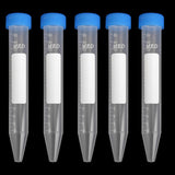 Maxbell 15pcs 10+15+50ml Plastic Graduated Centrifuge Tube Lab Test Sample Container