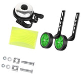 Maxbell Child Bike Training Wheels 12" 14" 16" 18" 20" Children Bicycles Rear Wheels Green
