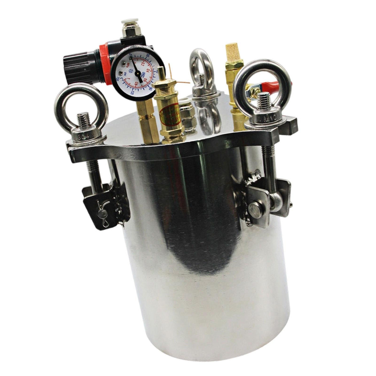 Maxbell Glue Dispenser Pressure Tank Easy Assembly Stainless Steel for Paints Glues 2L
