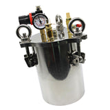 Maxbell Glue Dispenser Pressure Tank Easy Assembly Stainless Steel for Paints Glues 2L