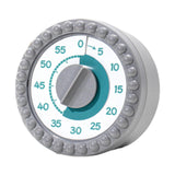 Maxbell Visual Timer Stylish 60 Minute Countdown Timer for Kitchen Housework  Gray