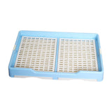 Indoor Pet Training Toilet Tray Puppy Pee Tray Potty Trainer for Kitten M Blue - Aladdin Shoppers