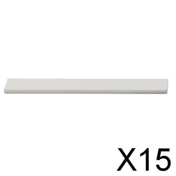 Maxbell 15x6 String Acoustic Guitar Bone Bridge Saddle for Guitar Parts