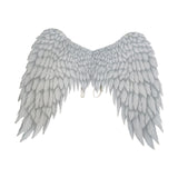 Maxbell 4xNon Woven Fabric Angel Wings Mardi Gras Halloween Cosplay Costume Props White