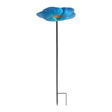 Maxbell Bird Bath Bowl Sturdy Birdbath Outdoor Bird Feeder for Courtyard Yard Garden blue