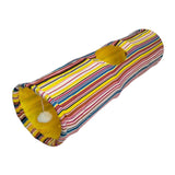 Maxbell Cat Tunnel Portable Hiding Interactive Toy for Indoor Cats Small Animals Pet Yellow