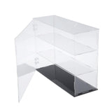 3xTransparent Acrylic Display Case Models Toys Desk Dustproof Box Container