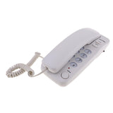 Maxbell 2 Pieces Corded Phone Wall Line Telephone Home Office Business White + Black
