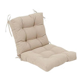 Maxbell Chair Cushion with Backrest Seat Cushion for Kitchen Office Chair Desk Chair khaki