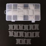 Maxbell 18 Compartments Embroidery Floss Organizer Box with 120pcs Plastic Floss Bobbins for Cross Stitch - Aladdin Shoppers