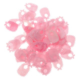 Maxbell 100pcs Mini Bib Baby Shower Table Confetti Party Game Decoration Pink