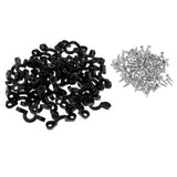 Maxbell Maxbell 50/30/10pcs Kayak Pad Eye Deck Loops Tie Down Pad Eyelet C clip  50pcs