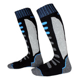 Maxbell 1 Pair Winter Thermal Long Ski Snowboarding Sport Socks EU 43-46 Black Blue