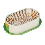 Maxbell Cat Grass Germination Starter Planter Multifunctional Wheatgrass Growing Pot Green and Yellow