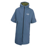 Maxbell Windproof Surf Poncho Thickened Fleece Lined Surf Coat Waterproof Swim Parka Blue