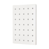 Maxbell Wood Pegboard Modular Display Ornament Wall Panel for Office Easy to Install white