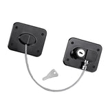 Childproof Safety Lock Cabinets Door Restrictor Freezer Lock for Office Home Black