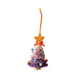 Xmas Small Pendant Mini Xmas Hanging Pendant for Outdoor Festive Decorating Purple