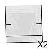 Maxbell 2xHair Salon Chair Cover Chair Backrest Protective Cover for Office Home Salon Black Edge