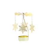 Maxbell Maxbell Rotary Candle Holder Tea Lights Candle Holder Ornament for Home Bar Decor Snowflake